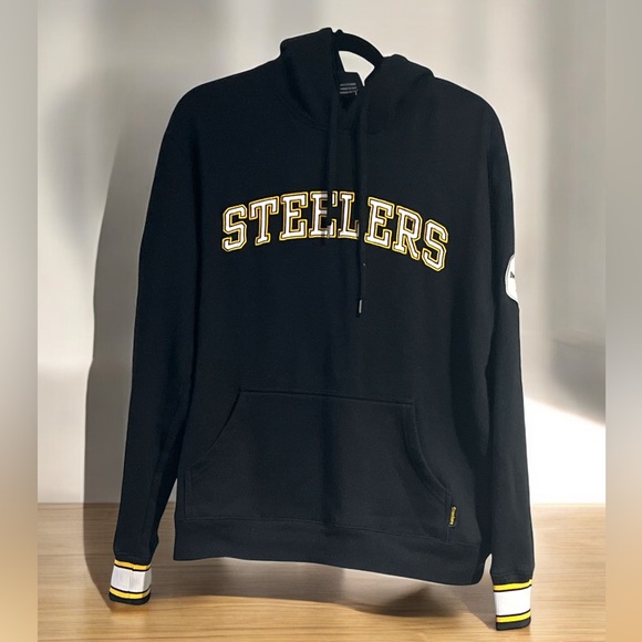 Pittsburgh Steelers NFL Men’s Logo Pullover Hoodie Size M - Picture 2 of 5